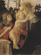 Madonna of the Rose Garden or Madonna and Child with St john the Baptist (mk36) Sandro Botticelli
